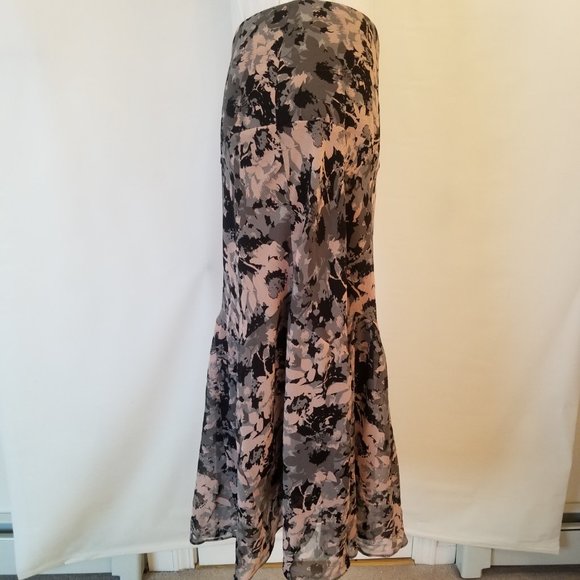 ✅911 NWT Axcess Mermaid Pink Black Pattern Skirt, sz.8, lined. - Picture 7 of 14